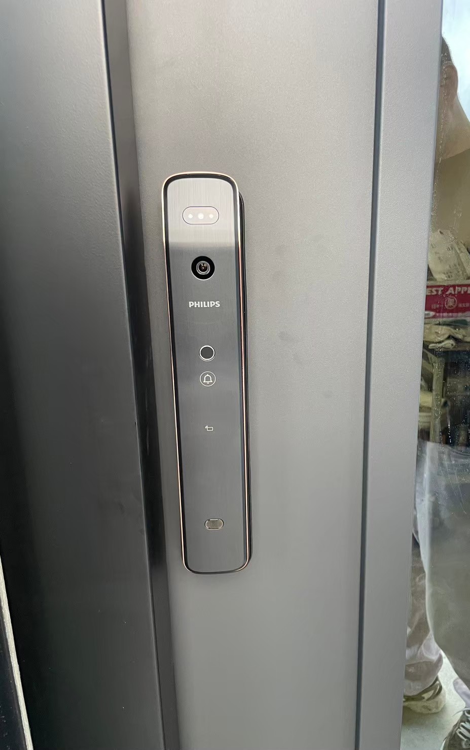 飛利浦電子鎖-709FVP 客戶安裝實機完工照-2