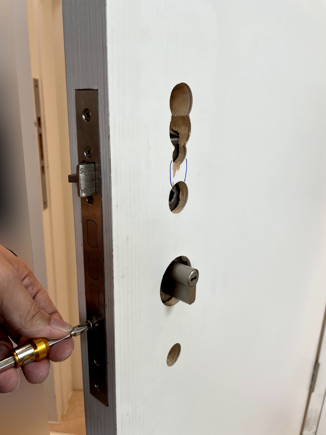 電子鎖安裝diy 步驟教學11-1 電子鎖安裝diy 步驟教學11-1