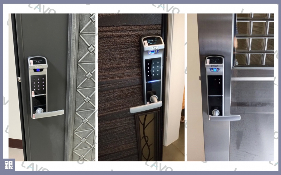 銀色電子鎖實際安裝 銀色電子鎖實際安裝